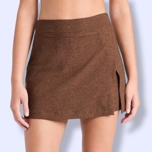 Outdoor Voices Court Tennis Skort In Chocolate